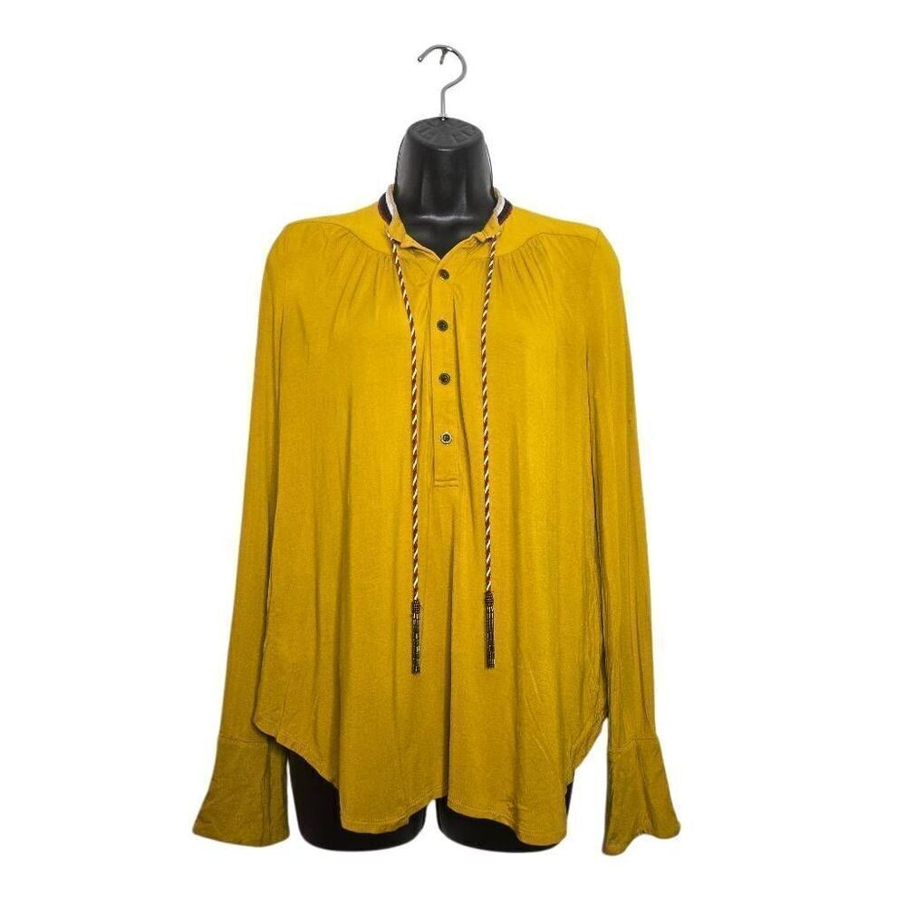 Akemi + Kin Tie Neck Bell Sleeves Tassels